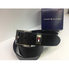 Ремень Tommy Hilfiger в черном цвете из натуральной кожи в подарочной упаковке арт 20220