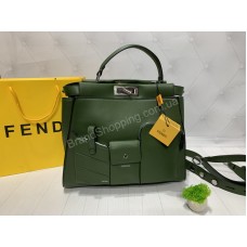 Сумка Fendi в зеленом цвете Премиум класс арт 20418