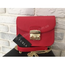 Модная женская сумка Furla safiano красная 108