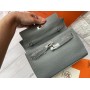 Сумка Hermes Kelly mini в голубом цвете арт21522