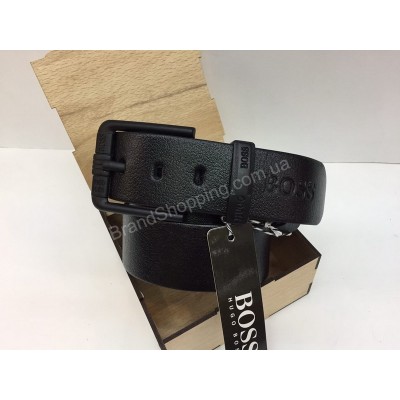 NEW Стильный мужской ремень из натуральной кожи Hugo Boss  в подарочной упаковке арт 20167