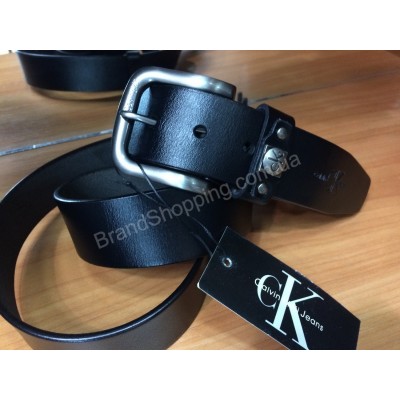 Кожаный ремень Calvin Klein 0984 ширина 4см